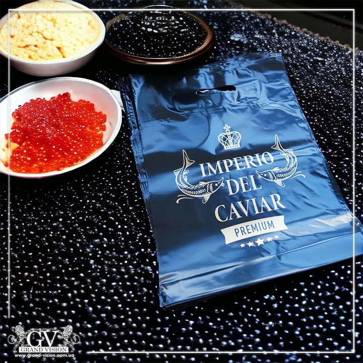 Пакеты с логотип Imperio del Caviar