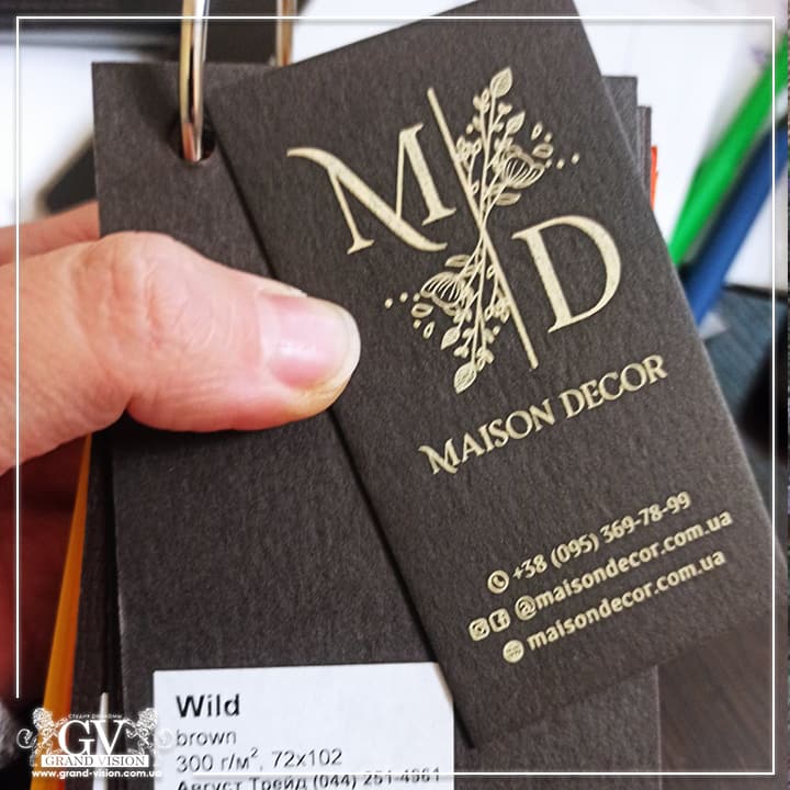 Business cards to order on designer cardboard