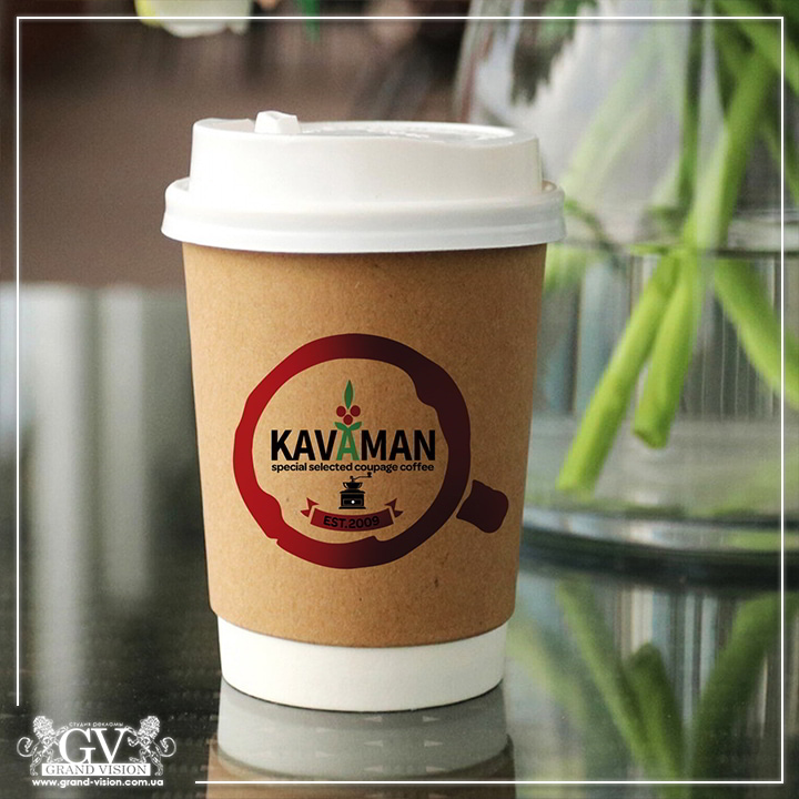 Разработка логотипа для кофейного бренда KAVAMAN (Испания)